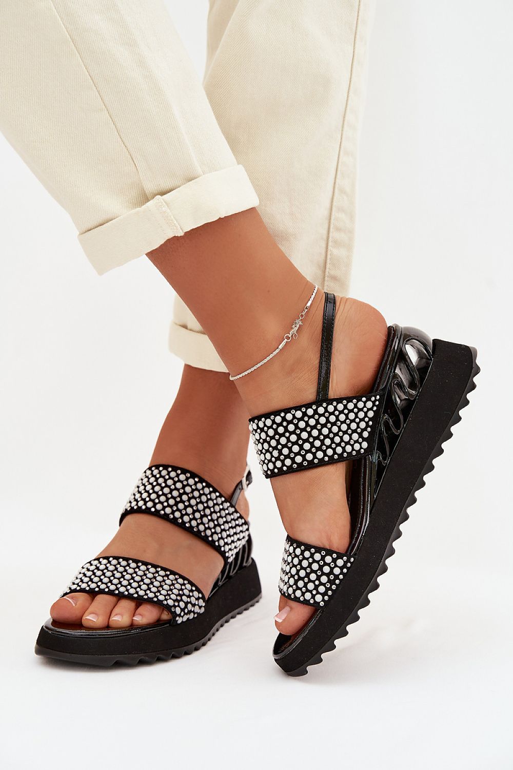  Sandały Model DA CR61-3067 Black - Step in style 