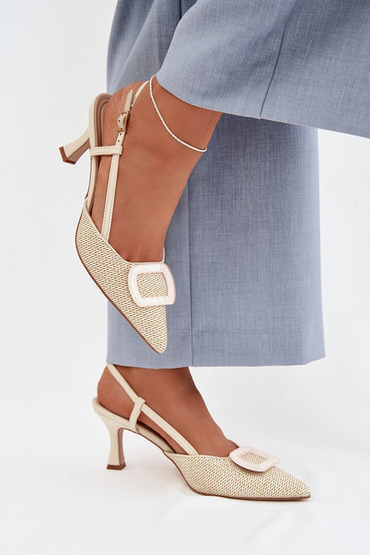  Sandały Model Eslina 6371 Beige - Step in style 