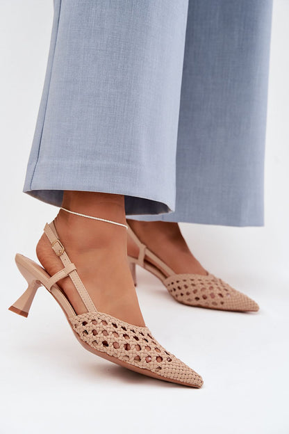  Sandały Model Selinae X888-10 Beige - Step in style 