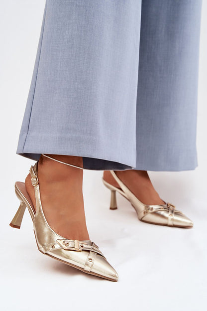  Sandały Model Parina 6338 Gold - Step in style 