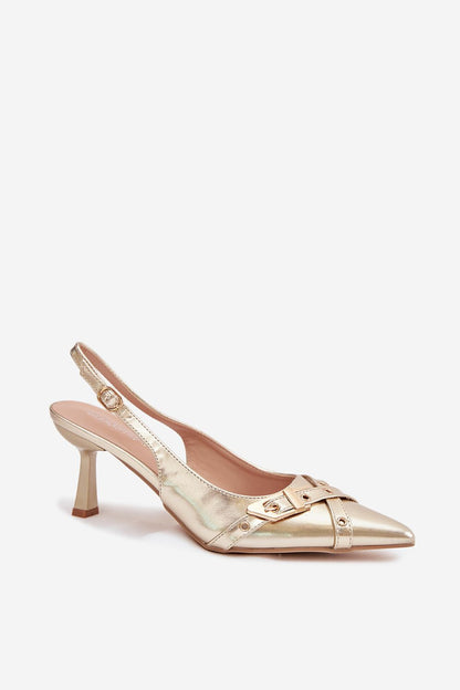  Sandały Model Parina 6338 Gold - Step in style 