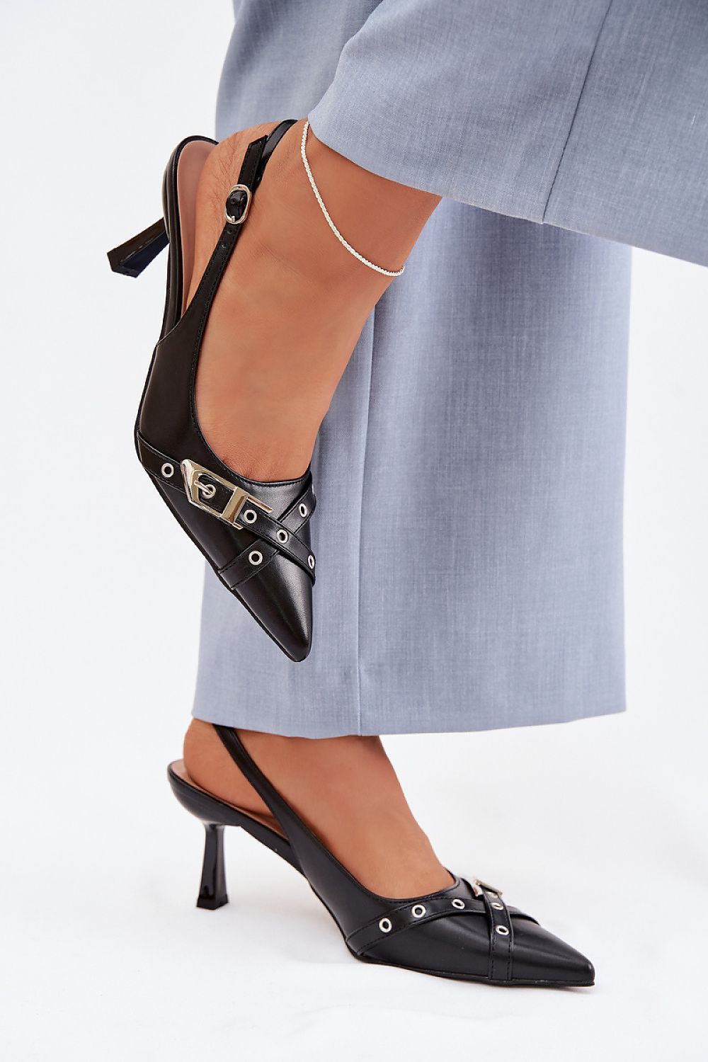  Sandały Model Parina 6338 Black - Step in style 