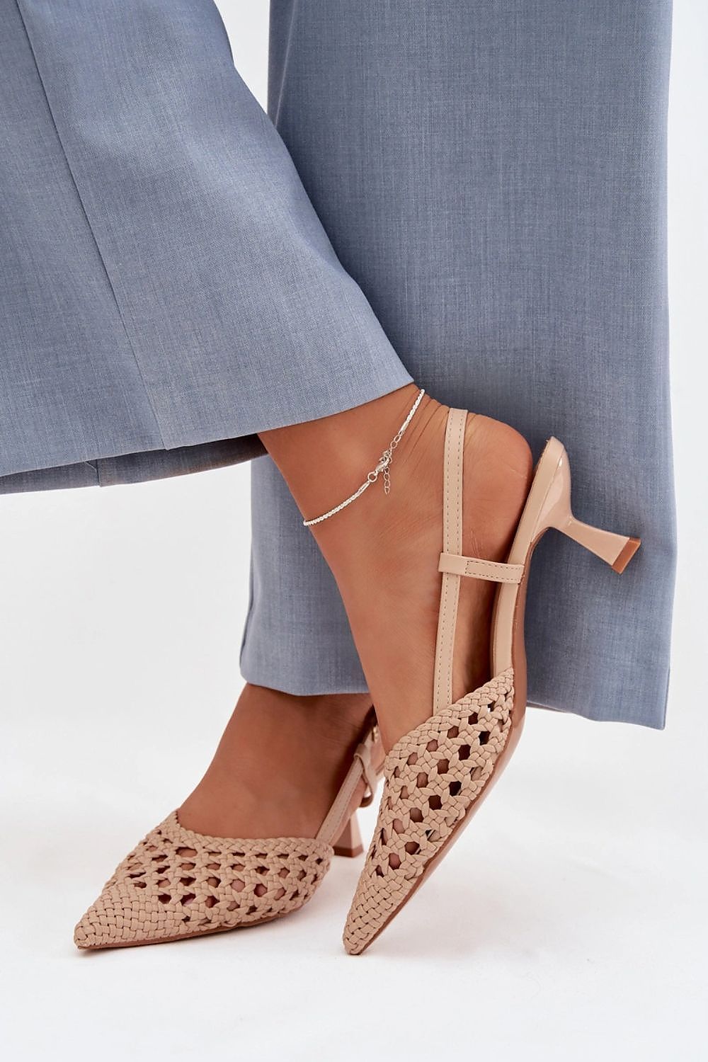  Sandały Model Selinae X888-10 Beige - Step in style 