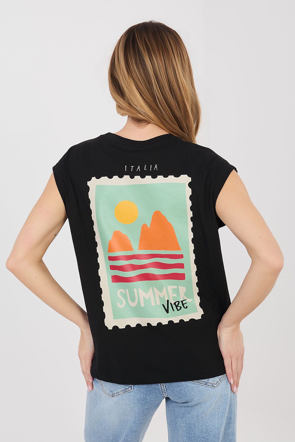  T-shirt Damski Model D12022M02769B Black - Sublevel 