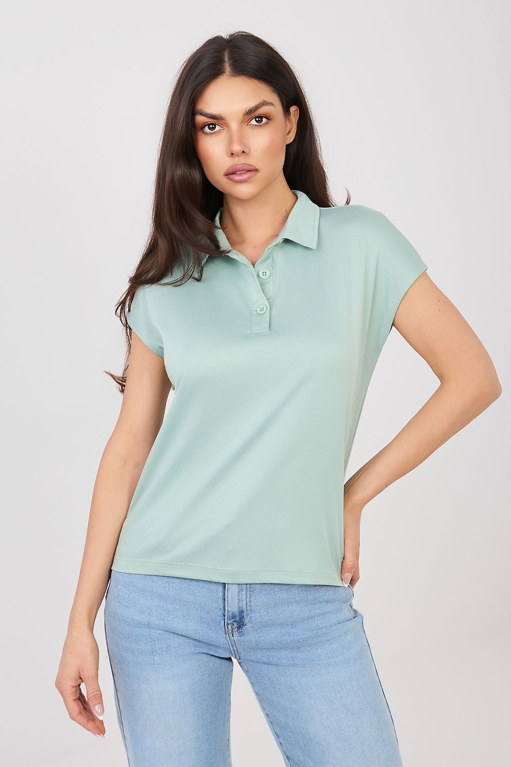   Tshirt Damski Model D17029M02856A Pistacja - Sublevel 