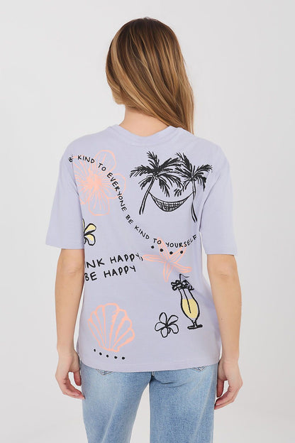   Tshirt Damski Model D12022AH02645AA Light Violet - Sublevel 