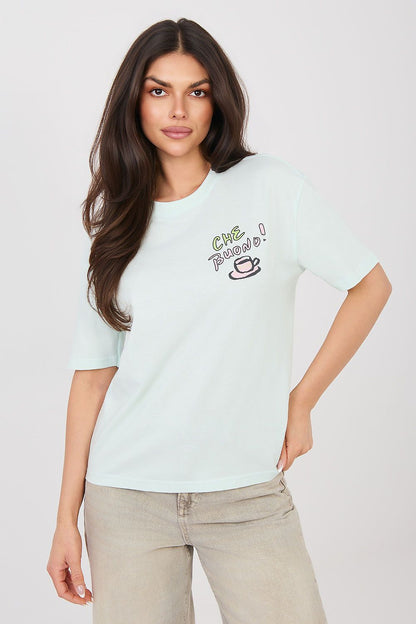   Tshirt Damski Model D12022AH02645AA Mint - Sublevel 
