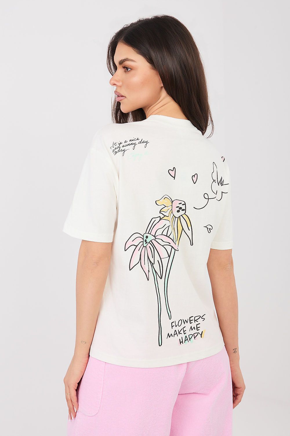   T-shirt Damski Model D12022AH02645AA White - Sublevel 