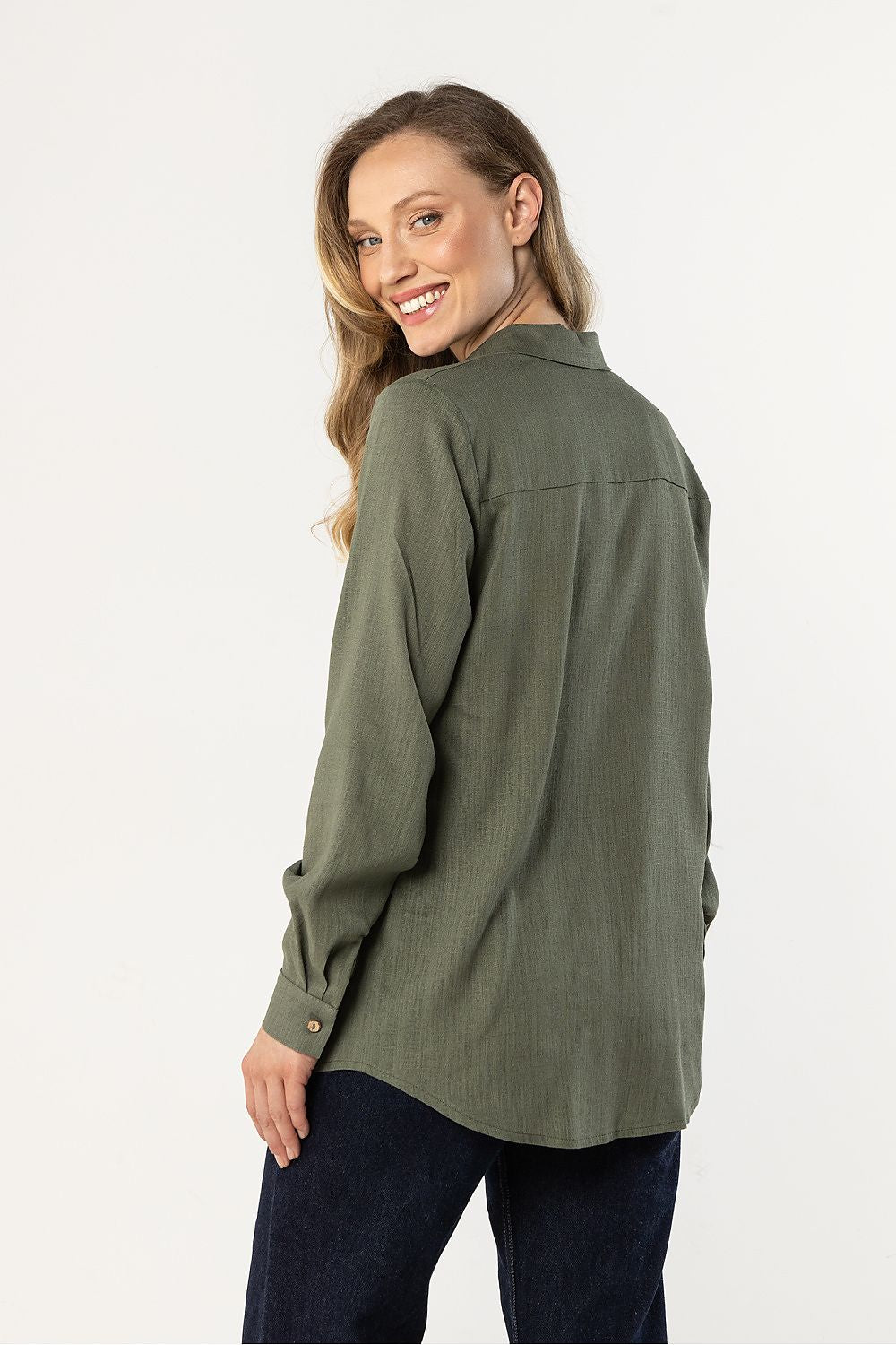   Koszula Damska Model A768 Khaki - awama 
