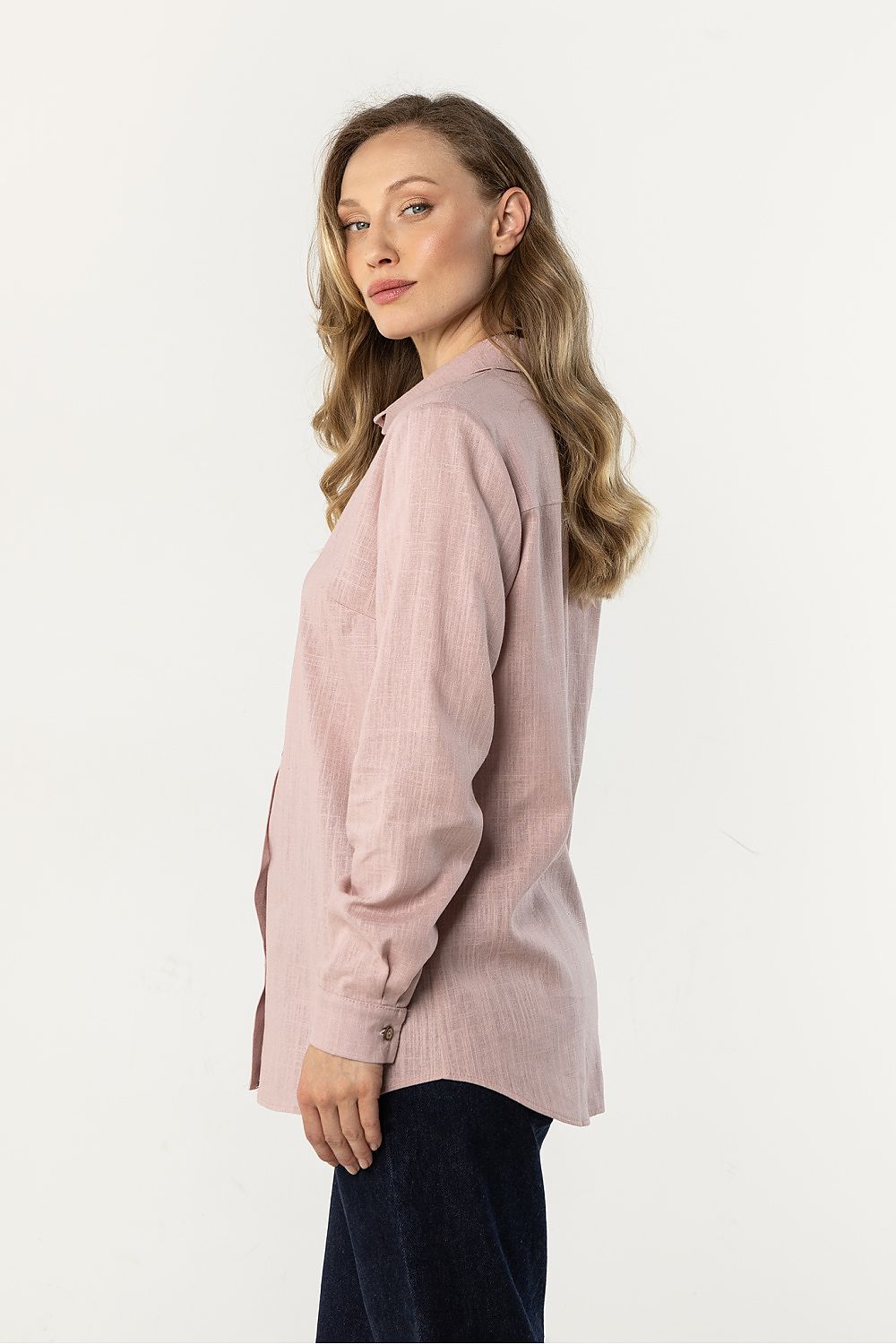   Koszula Damska Model A768 Dirty Pink - awama 