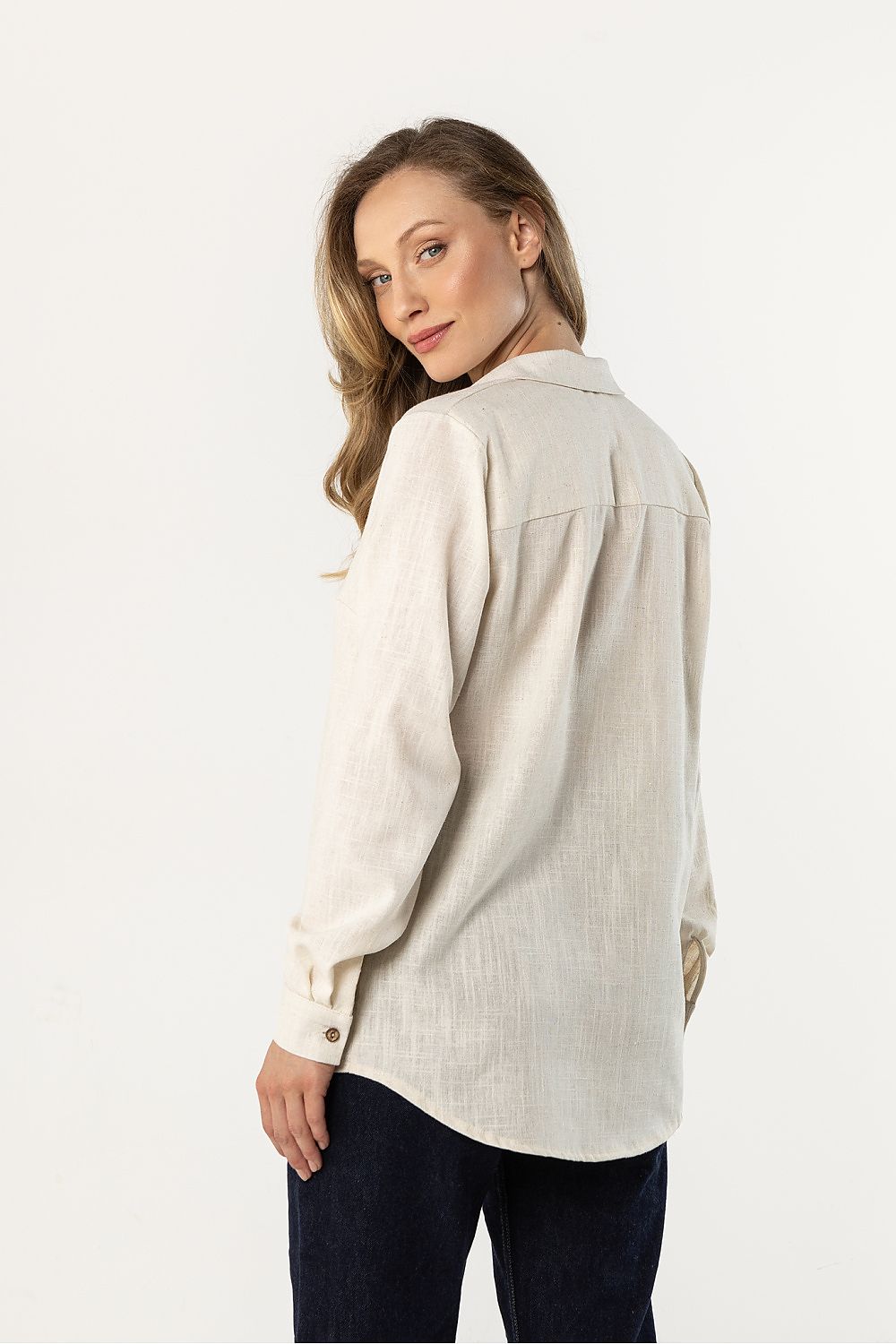   Koszula Damska Model A768 Beige - awama 