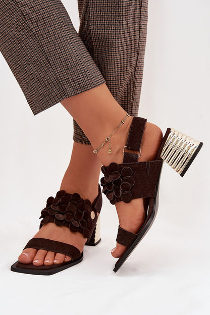  Sandały Model DA CR61-3145 Czekolada - Step in style 