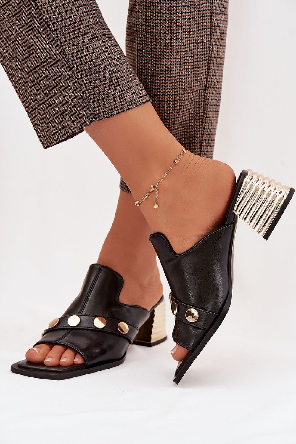  Sandał Klapki Model DA CR61-3063 Black - Step in style 