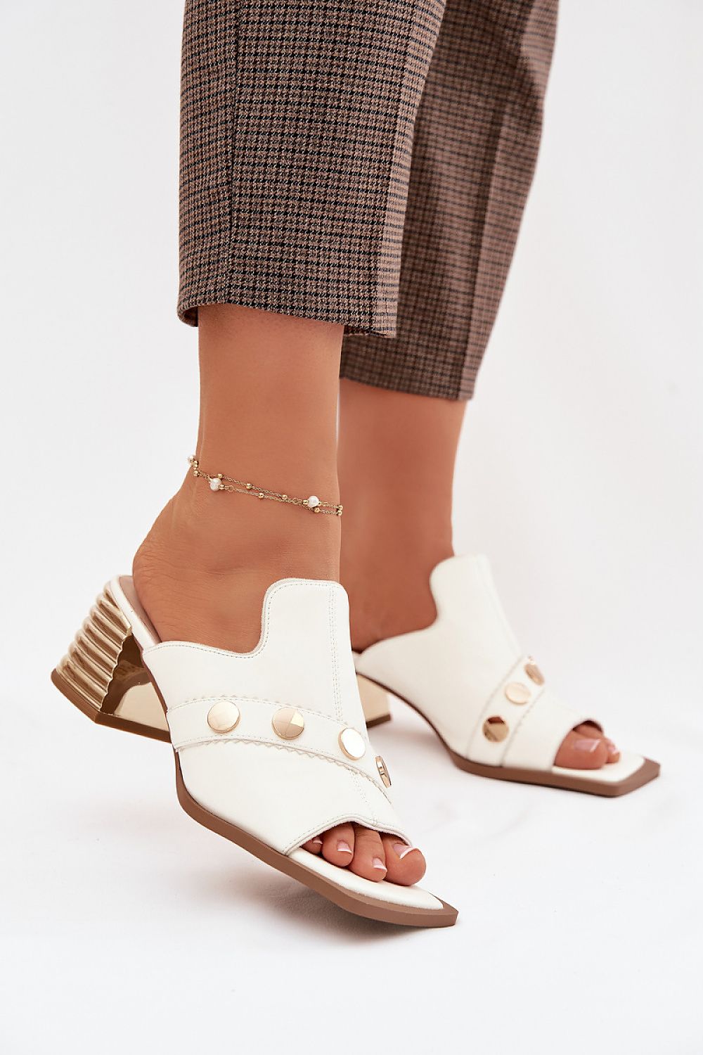  Sandał Klapki Model DA CR61-3063 White - Step in style 