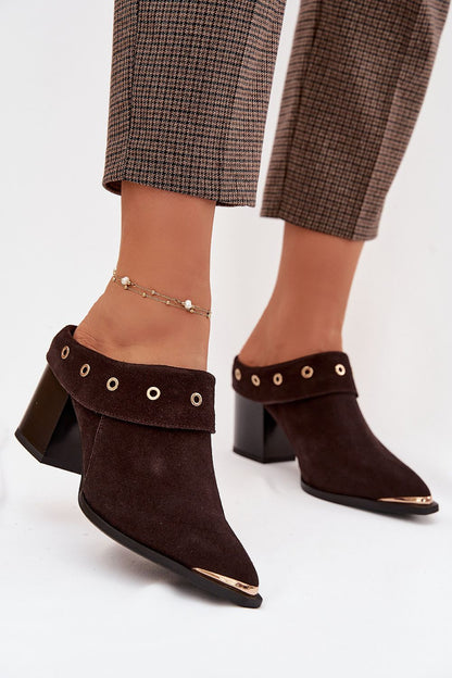  Sandał Klapki Model DA CR61-3059 Czekolada - Step in style 