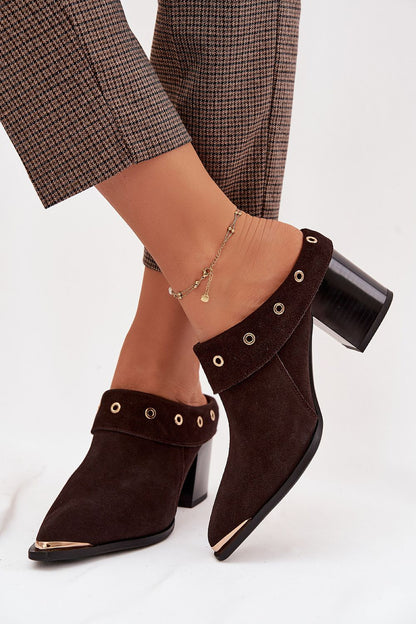  Sandał Klapki Model DA CR61-3059 Czekolada - Step in style 