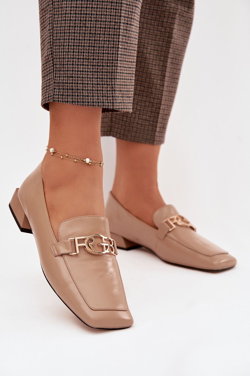  Sandał Mokasyny Model DA CR61-3125 Beige - Step in style 