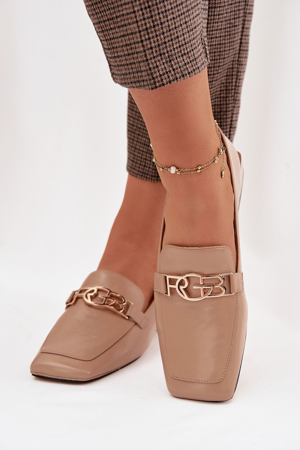  Sandał Mokasyny Model DA CR61-3125 Beige - Step in style 