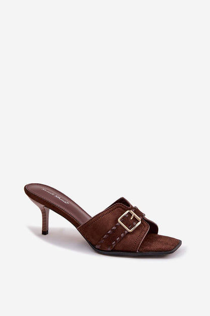  Sandał Klapki Model Jelira 9764 Czekolada - Step in style 