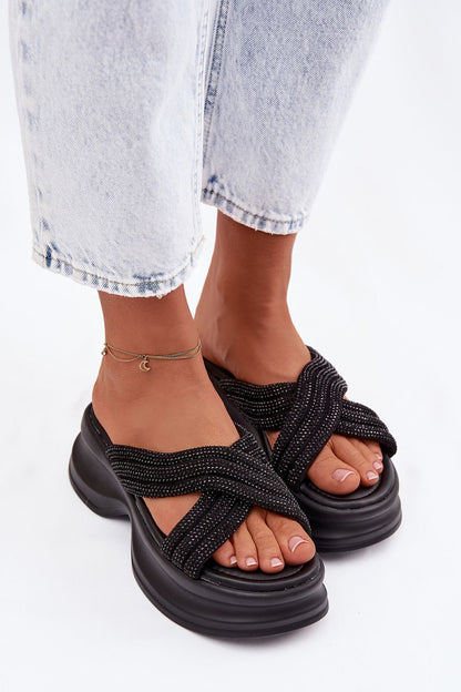  Sandał Klapki Model Eslira YL5060 Black - Step in style 