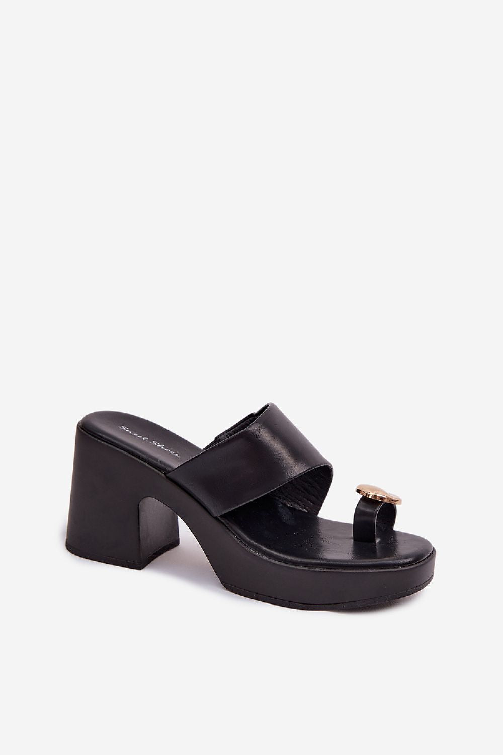  Sandał Klapki Model Sinora YL5050 Black - Step in style 