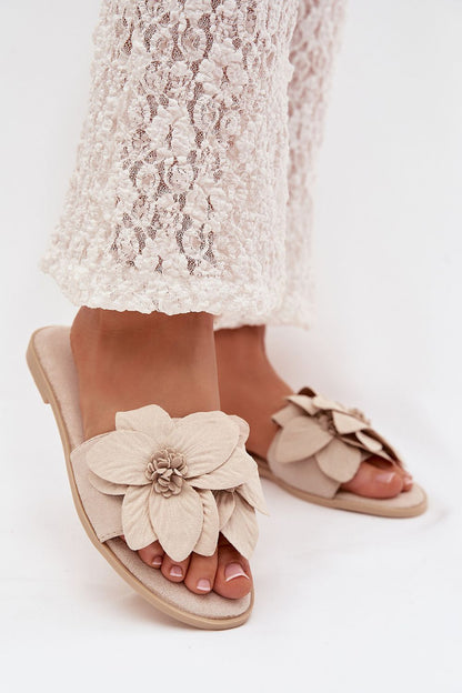  Sandał Klapki Model Elzoria J502-2 Light Beige - Step in style 