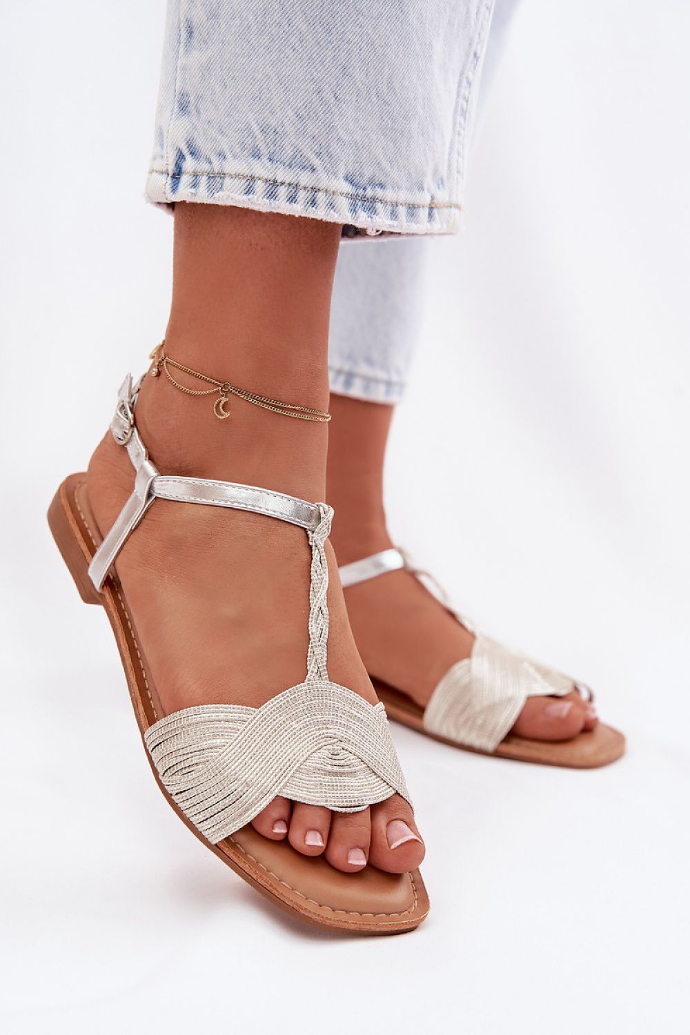  Sandały Model Nexora 2676-3 Silver - Step in style 