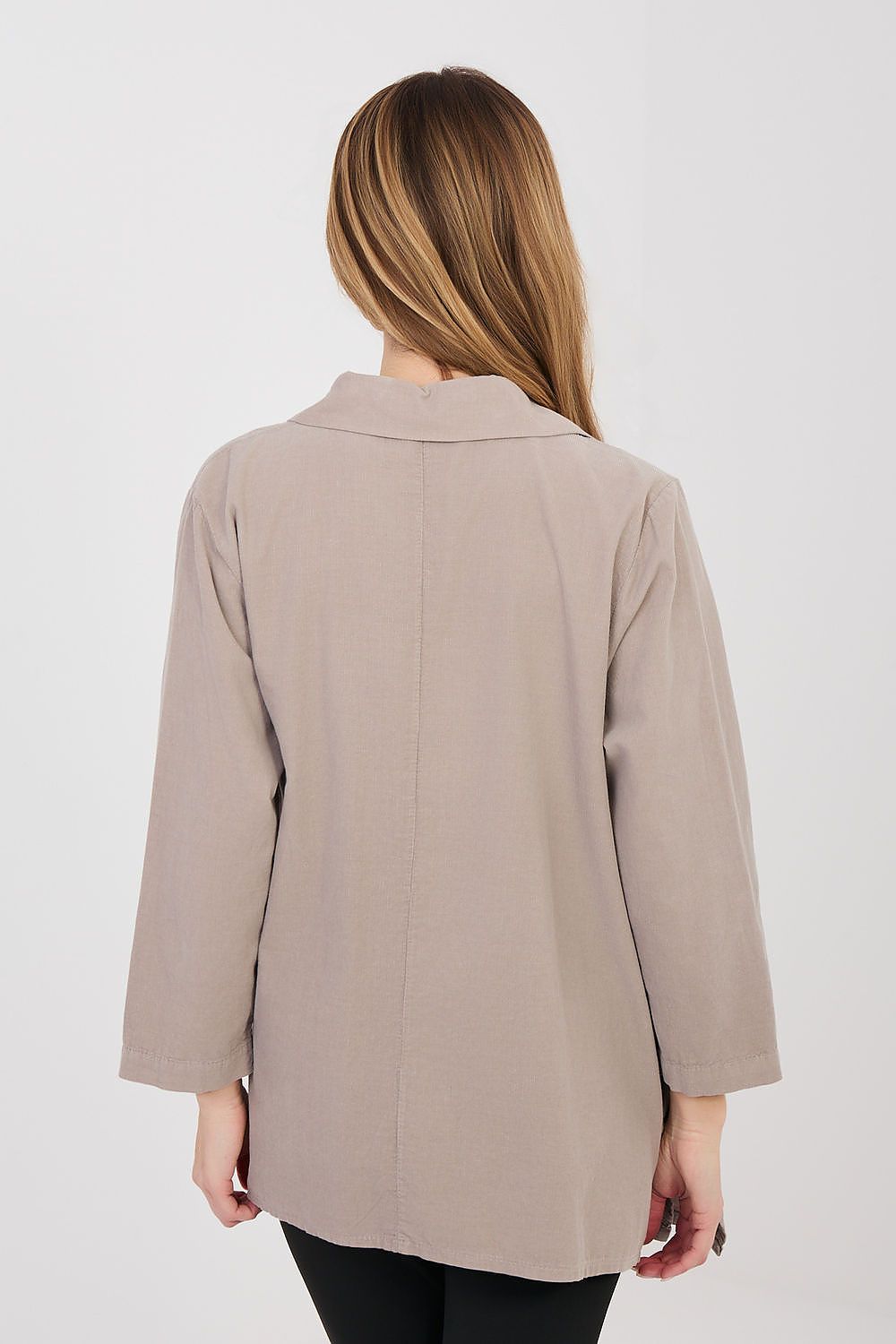   Koszula Damski Model IT-KS-FL10188.27 Dark Beige - Rue Paris 