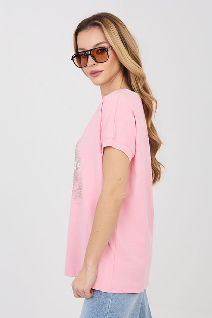   Bluzka Model RV-BZ-A1174.91 Light Pink - Relevance 