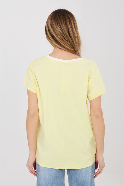   Bluzka Model RV-BZ-A1174.91 Light Yellow - Relevance 
