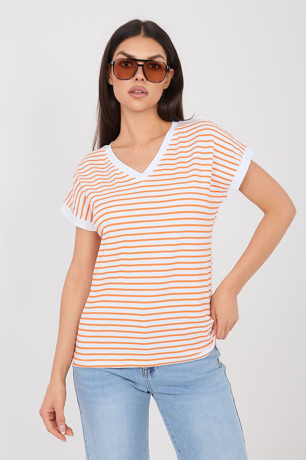   Tshirt Damski Model RV-TS-A1124.90 Orange - Relevance 