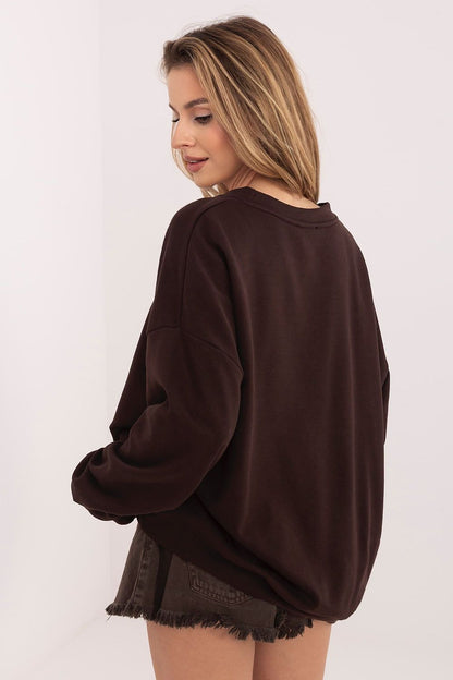   Bluza Damski Model RV-BL-A1182.46 Dark Brown - Relevance 