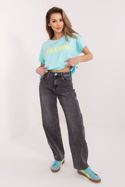  Tshirt Damski Model RV-TS-A1206.84 Mint - Relevance 