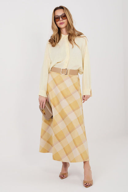 Spódnica Model IT-SD-23296-1.85 Yellow - Italy Moda 