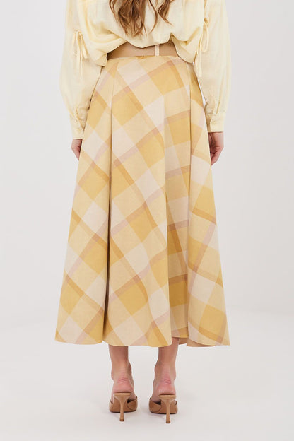  Spódnica Model IT-SD-23296-1.85 Yellow - Italy Moda 