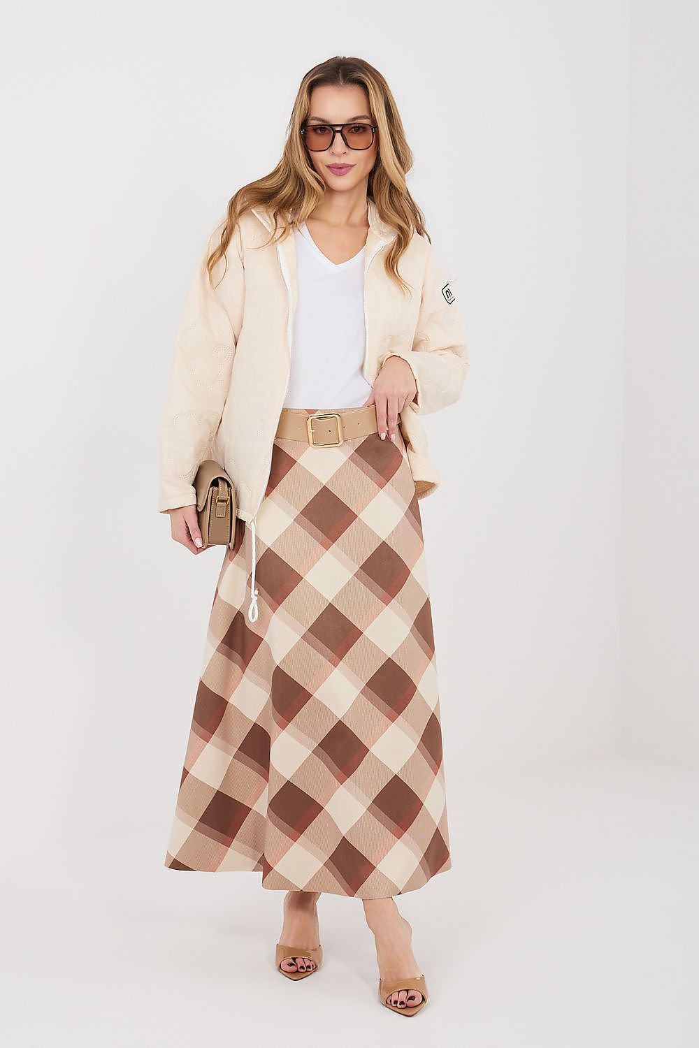  Spódnica Model IT-SD-23296-1.85 Brown - Italy Moda 