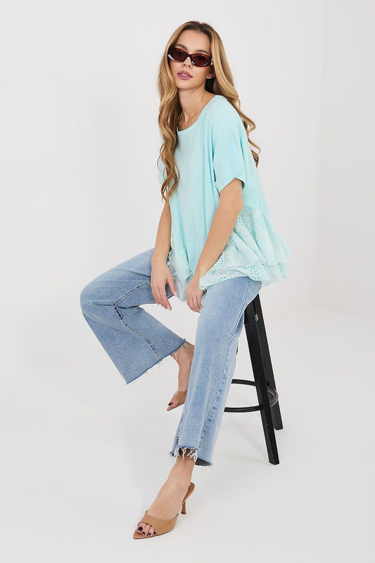   Bluzka Model IT-BZ-81870.18 Mint - Italy Moda 
