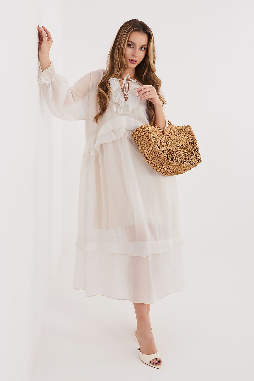  Sukienka Model IT-SK-51600.19 Light Beige - Italy Moda 