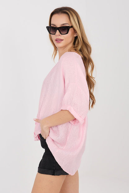   Koszula Damska Model IT-BZ-81891.49 Light Pink - Italy Moda 