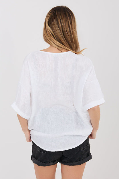   Koszula Damska Model IT-BZ-81891.49 White - Italy Moda 