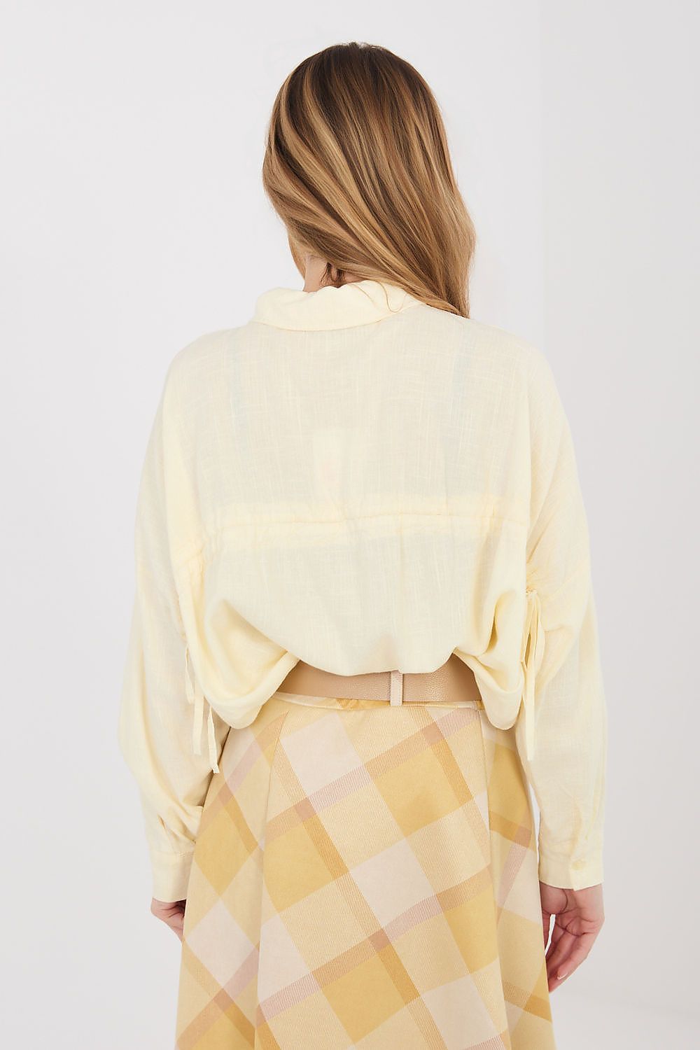   Koszula Damska Model IT-KS-3060.23 Light Yellow - Italy Moda 