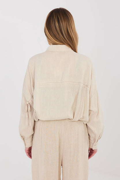   Koszula Damska Model IT-KS-3060.23 Beige - Italy Moda 
