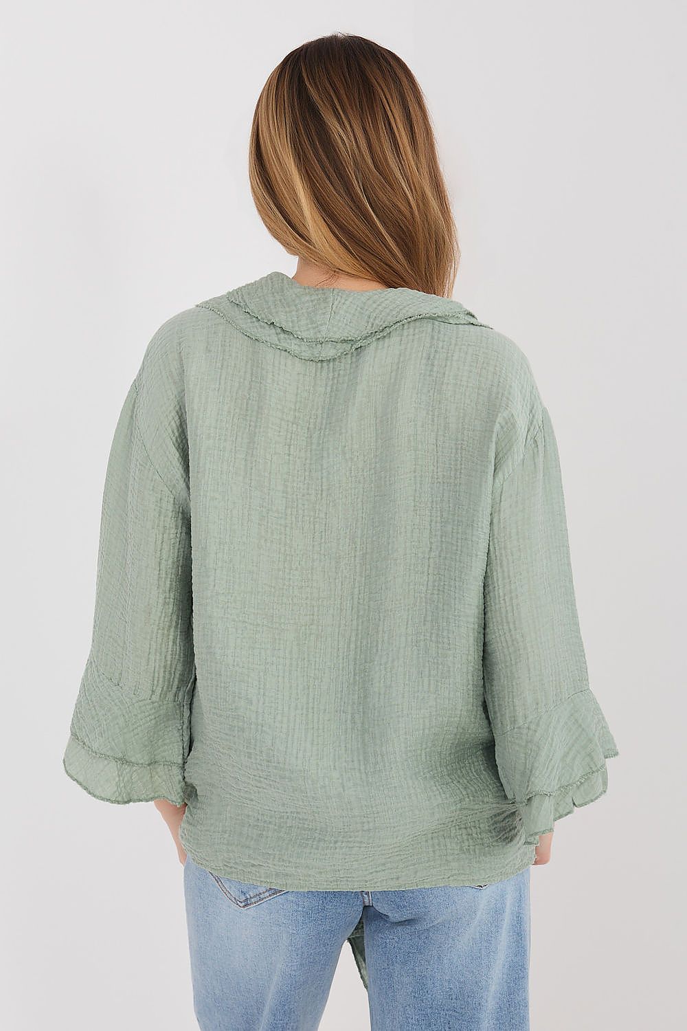   Koszula Damska Model IT-KS-81863.11P Khaki - Italy Moda 