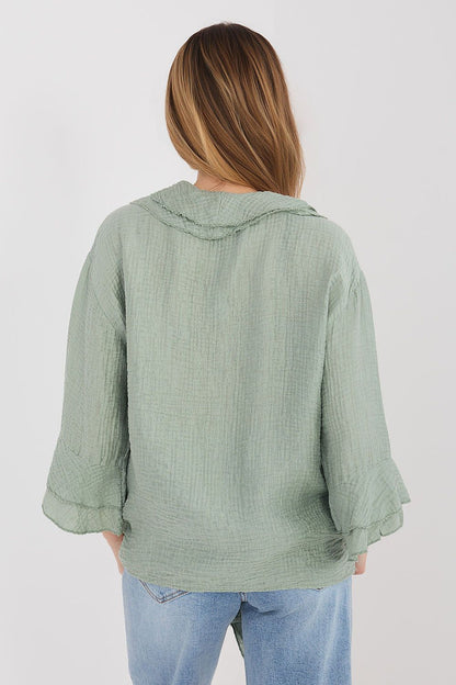   Koszula Damska Model IT-KS-81863.11P Khaki - Italy Moda 