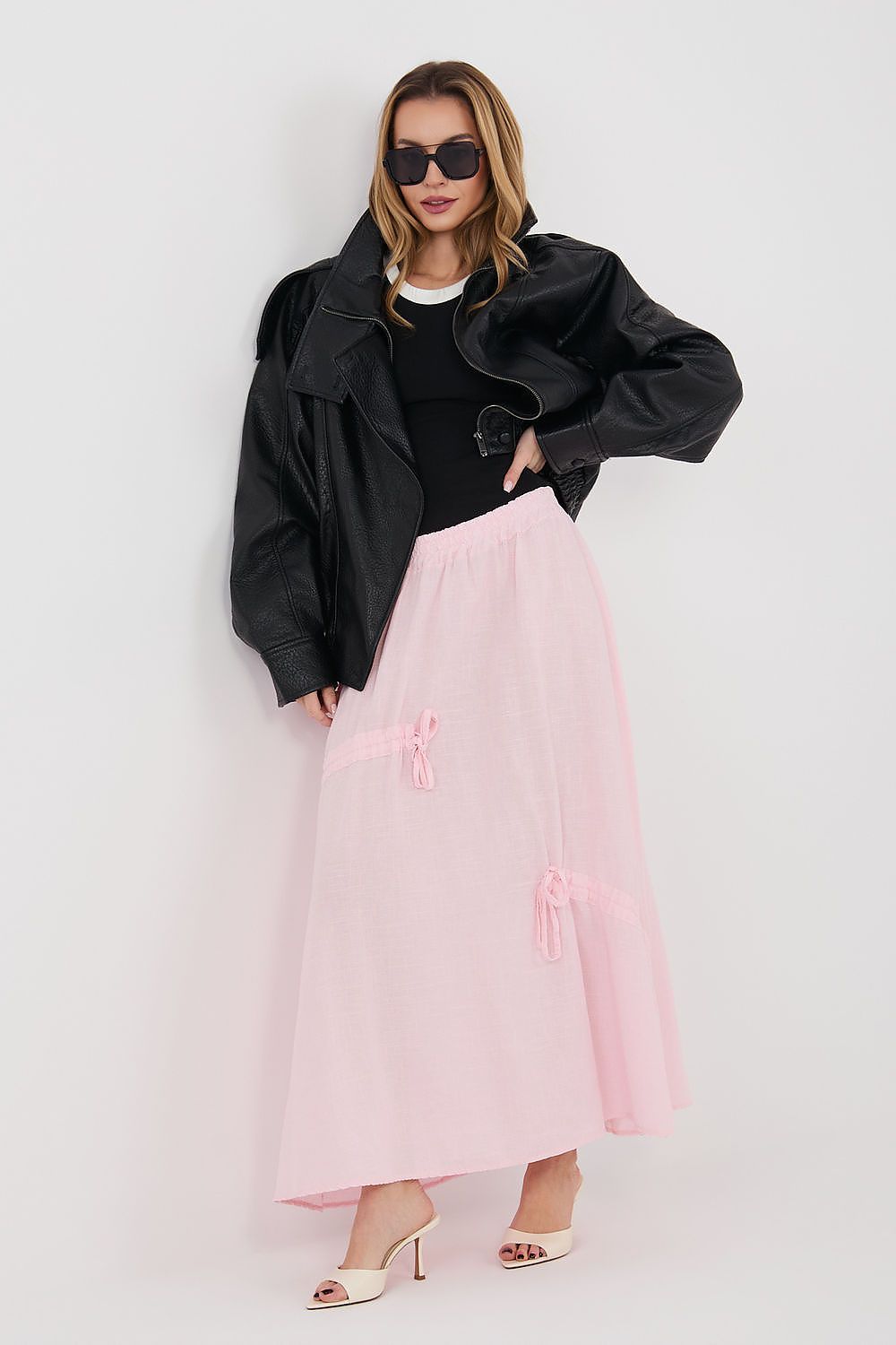 Spódnica Model IT-SD-3061.68 Light Pink - Italy Moda 