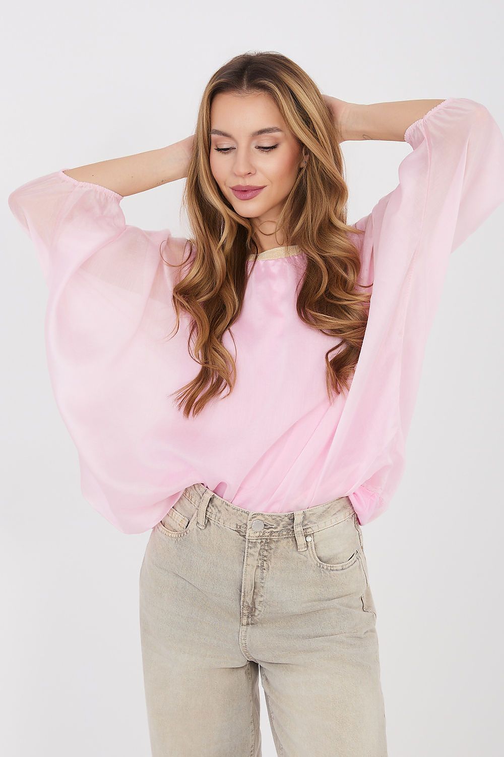   Bluzka Model IT-BZ-18868.81 Light Pink - Italy Moda 