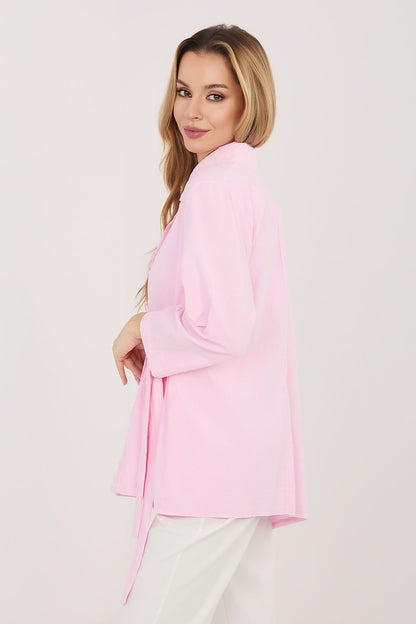   Koszula Damska Model IT-KS-FL10188.27 Light Pink - Rue Paris 