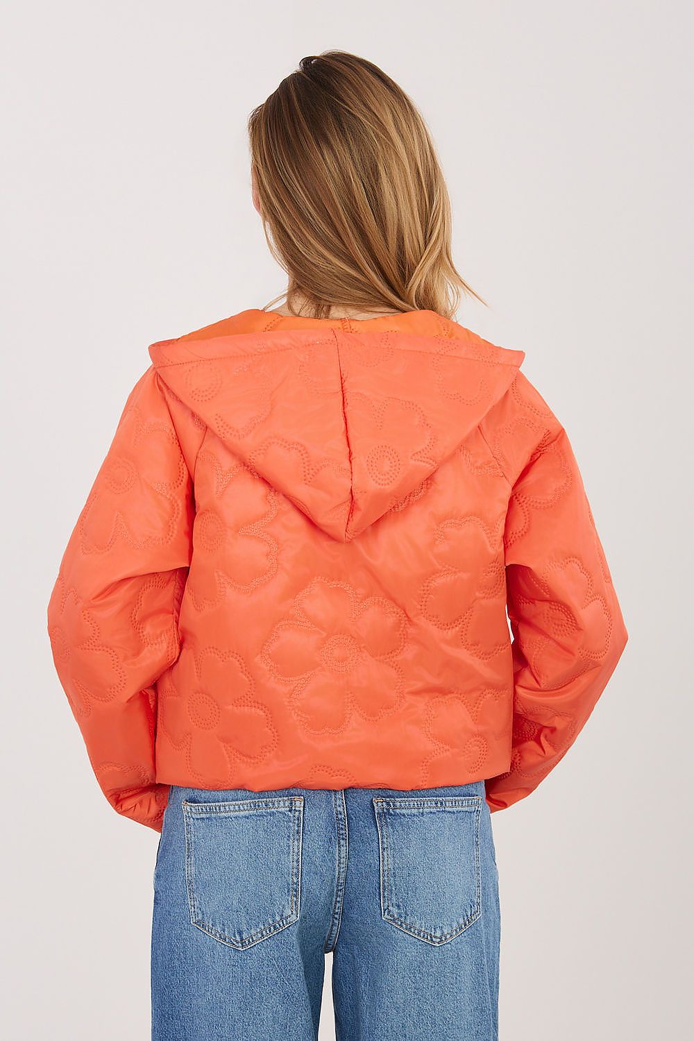   Kurtka Damska Model IT-KR-FL10126.86 Orange - Rue Paris 