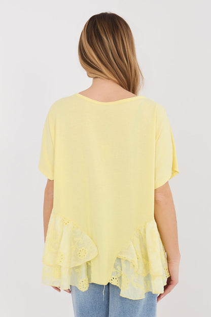   Bluzka Model IT-BZ-81870.18 Light Yellow - Italy Moda 