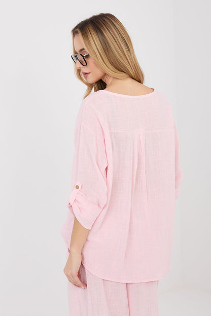   Bluzka Model IT-BZ-3130.21 Light Pink - Italy Moda 